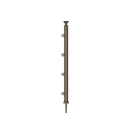 Hliníkový sloupek HRB 40 mm 90/4 na chemickou kotvu